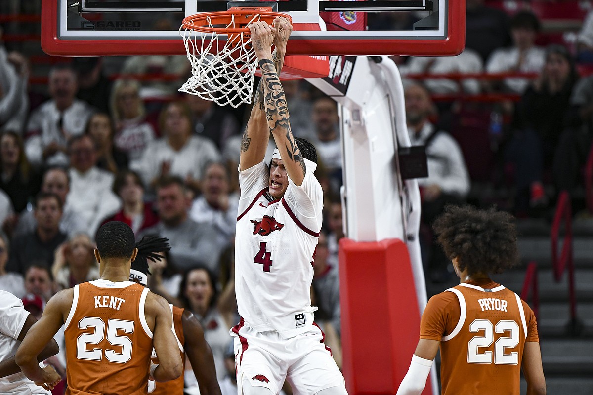 Hanging on: Shorthanded Razorbacks hold off Texas in overtime | The ...