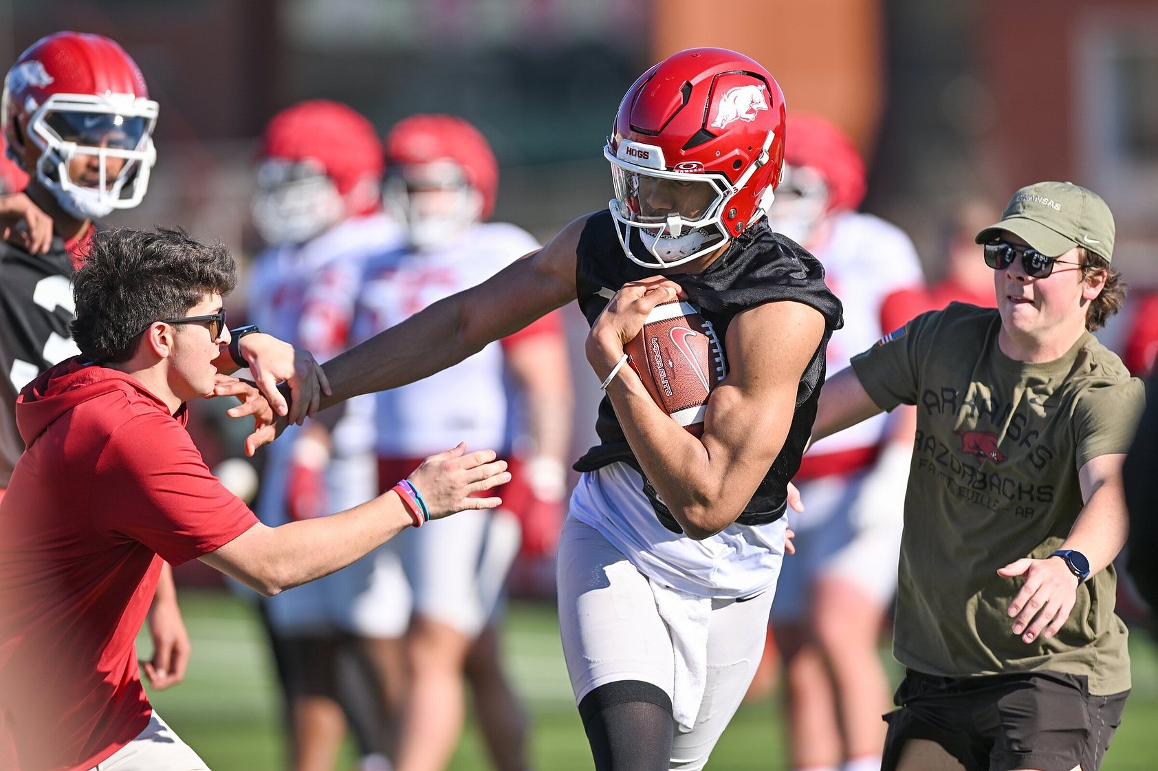 Room to improve: QB Green working on past issues | The Arkansas ...