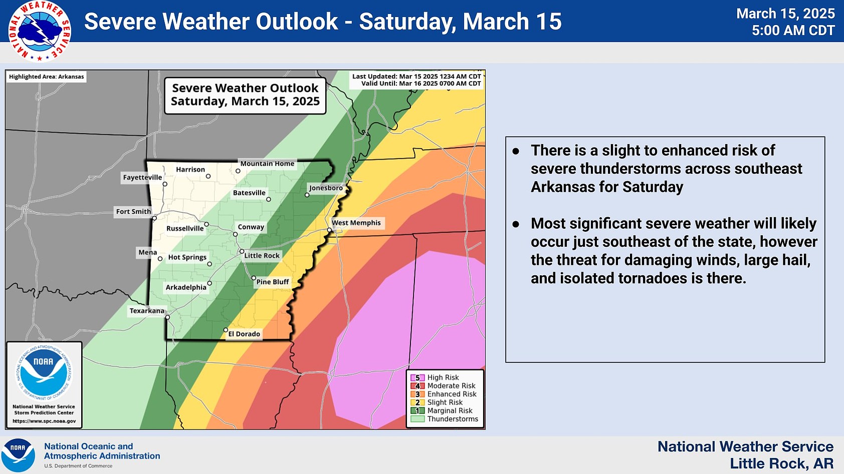 Parts of state could see severe weather Saturday | The Arkansas ...