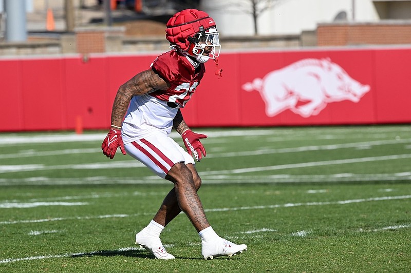 VIDEO: Caleb Wooden, Corey Robinson discuss Arkansas football's spring ...