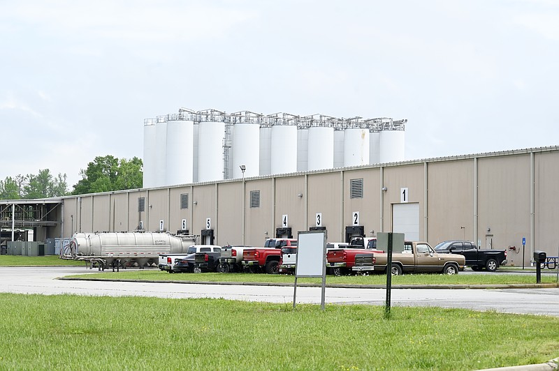 Staff photo by Abby White / The Audia plant in Noble, Georgia, is seen on April 23, 2025. Residents have been filing complaints with Walker County concerning a “loud vacuuming” noise.