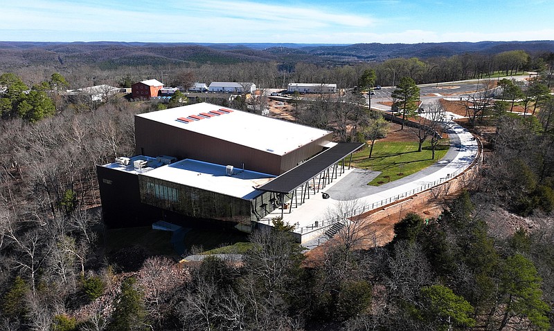A new 300-seat theater for Opera in the Ozarks makes its debut this summer at Inspiration Point, west of Eureka Springs.
(Special to the Democrat-Gazette)
