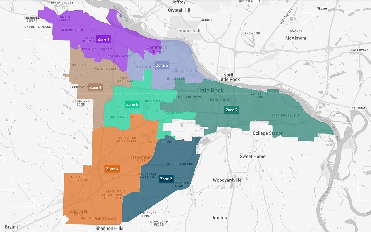 Little Rock School Board calls for community input on new 7-zone map
