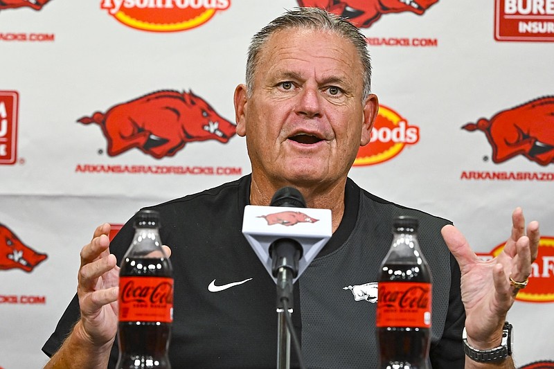 Arkansas football notebook: Sam Pittman excited about team, no longer ...
