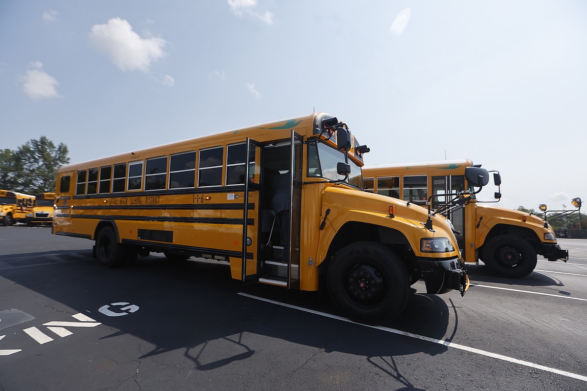 Little Rock School District unveils 25 new electric school buses