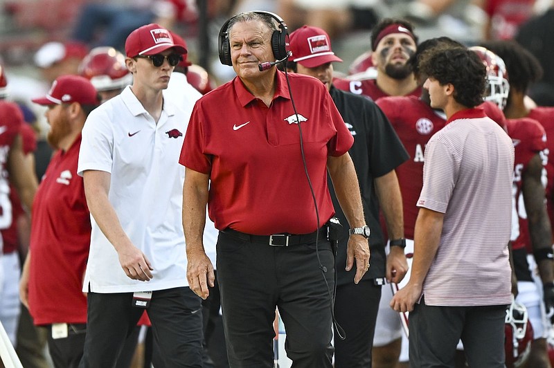 VIDEO: Arkansas football coach Sam Pittman recaps 52-7 win over Alabama ...