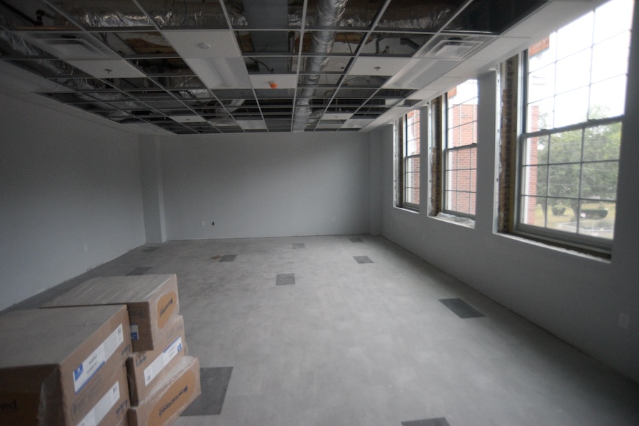 Staff photo by Matt Hamilton/ A community room under construction at the James A. Henry building on Tuesday, September 23, 2025.