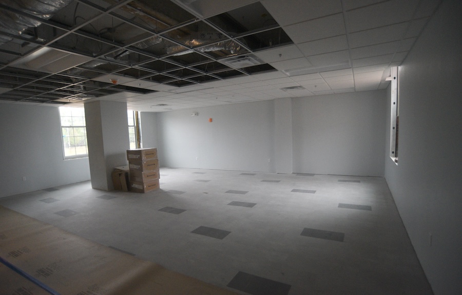 Staff photo by Matt Hamilton/ A community room under construction at the James A. Henry building on Tuesday, September 23, 2025.