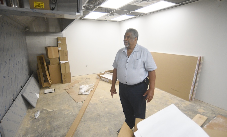 Staff photo by Matt Hamilton/ Architect Reginald Ruff looks around the kitchen area as he leads a tour of the James A. Henry building on Tuesday, September 23, 2025.