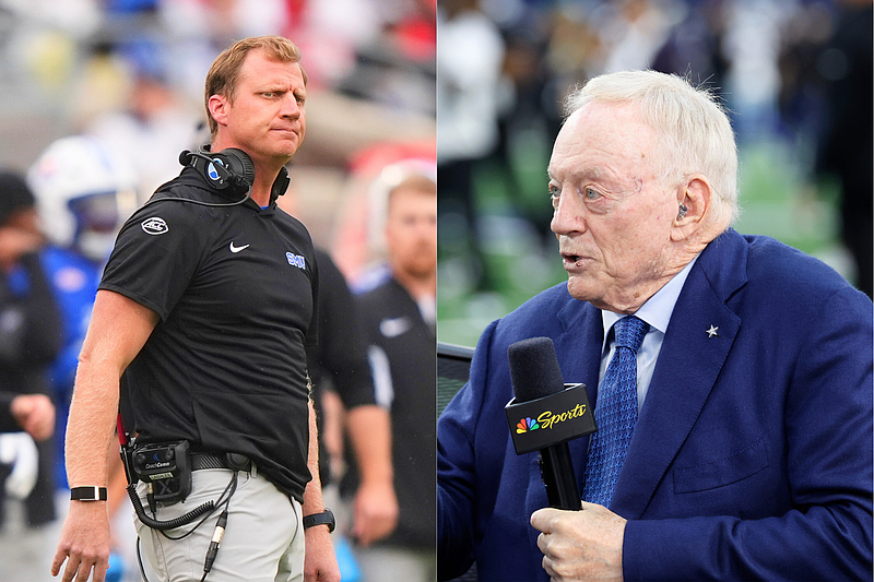 In separate interviews, Jerry Jones, SMU coach Rhett Lashlee address ...