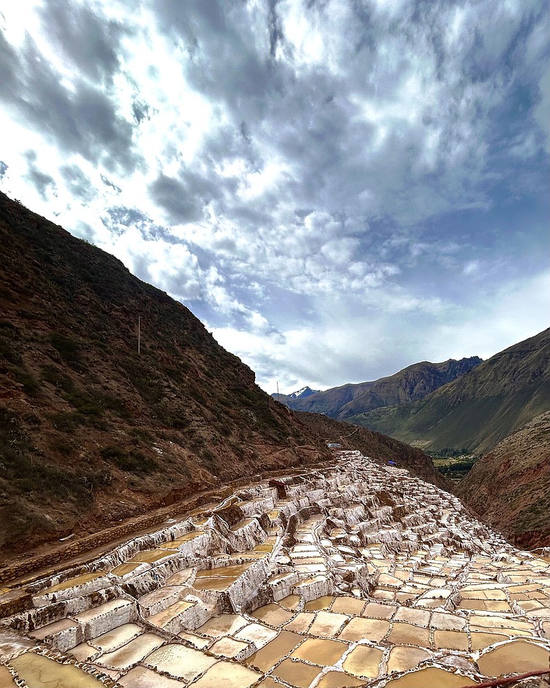 The Inca salt mine at Urabamba, Peru, still operates commercially. (Arkansas Democrat-Gazette/Bryan Hendricks)