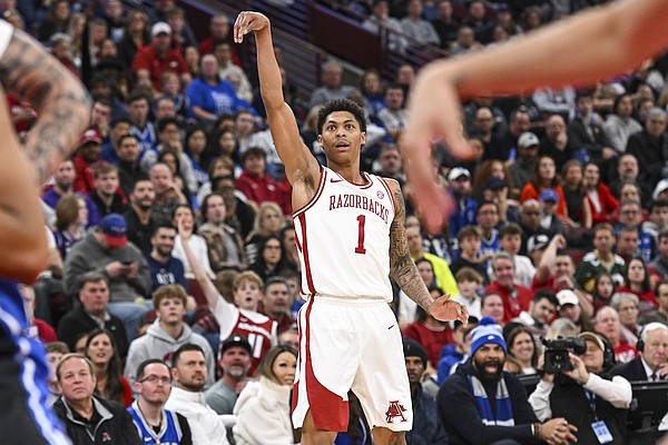 Meleek Thomas press conference: Previewing Arkansas basketball vs. Louisville