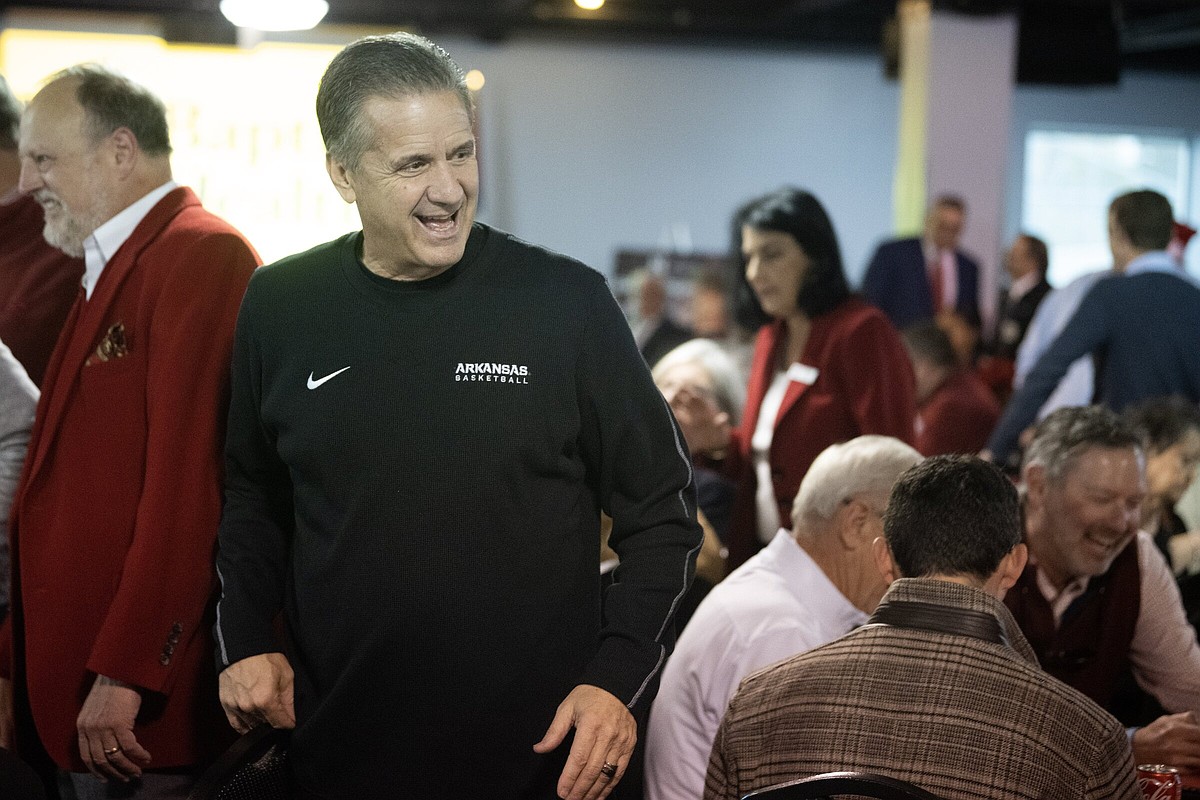 Image for Arkansas Coach John Calipari fields questions in North Little Rock