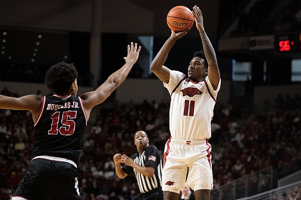 Karter Knox press conference: Previewing Arkansas basketball vs. Texas Tech