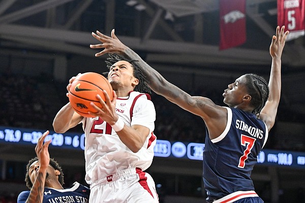 D.J. Wagner press conference: Previewing Arkansas basketball vs. Houston