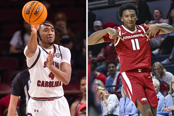 Brothers Karter and Kobe Knox meet again as Arkansas basketball hosts South Carolina