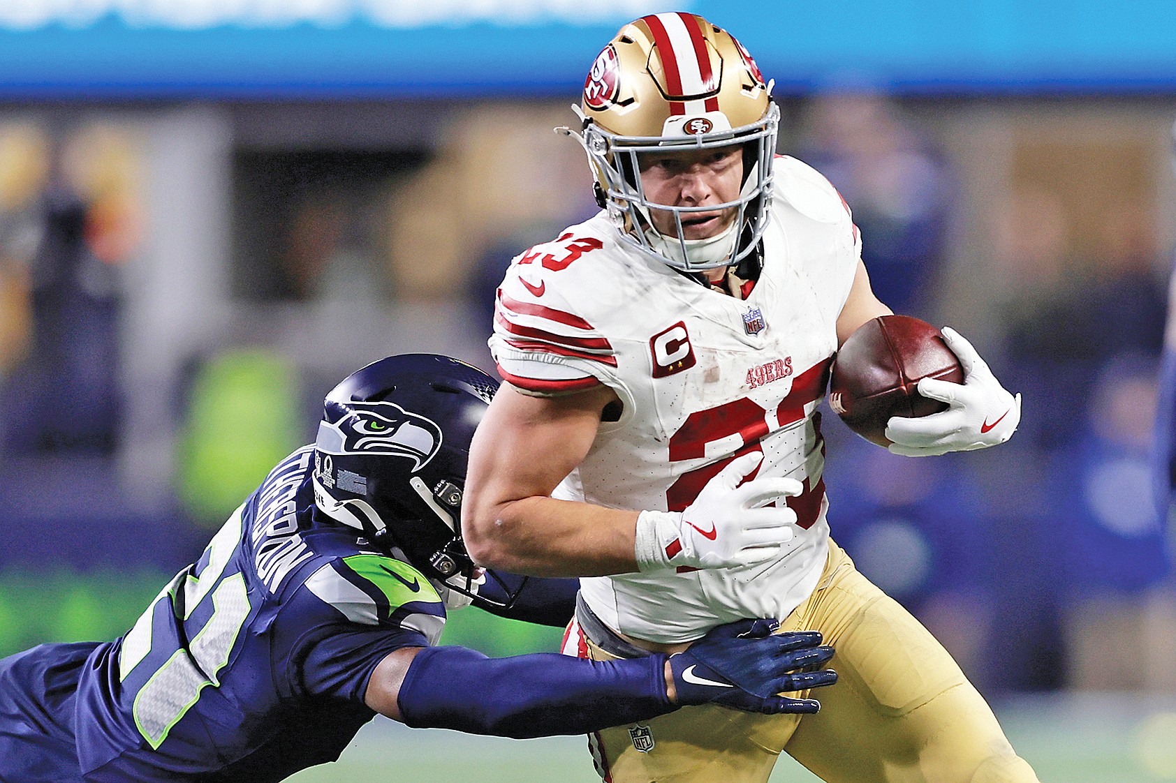 AP NFL MVP finalists are Allen, Lawrence, Maye, McCaffrey and Stafford ...