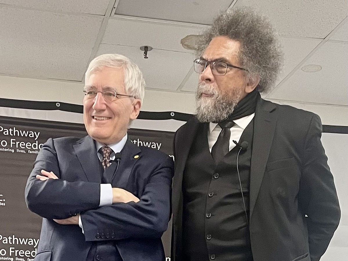 Professors Robert P. George, Cornel West speak on values, faith during visit to Arkansas prison