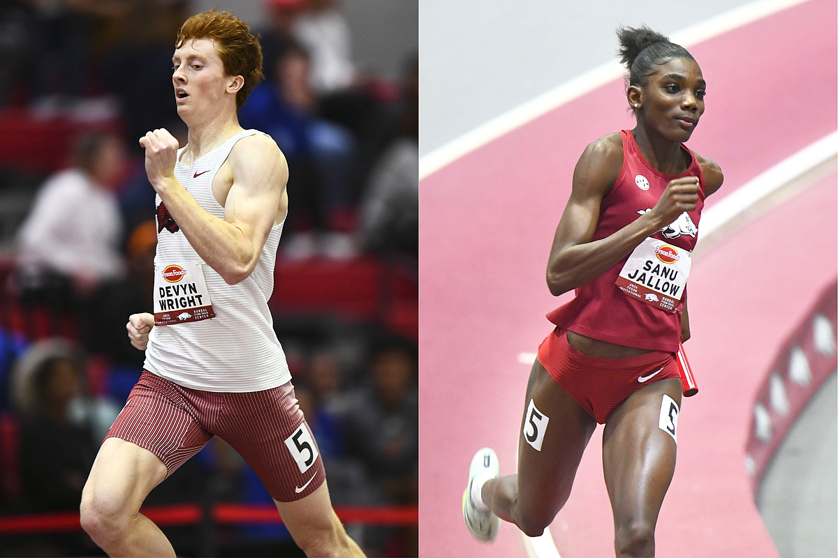 Arkansas men's track and field earns No. 1 ranking