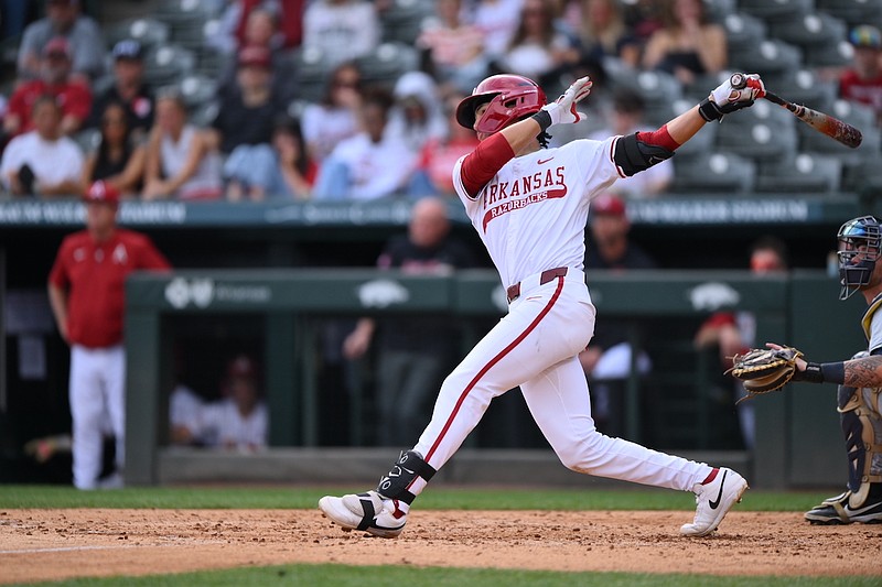Arkansas baseball notebook: TJ Pompey homers in first game back in lineup, plus observations from 10-2 win over ORU | Whole Hog Sports