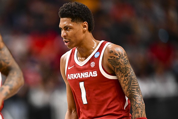 Arkansas basketball guard Meleek Thomas declares for NBA Draft, maintains college eligibility