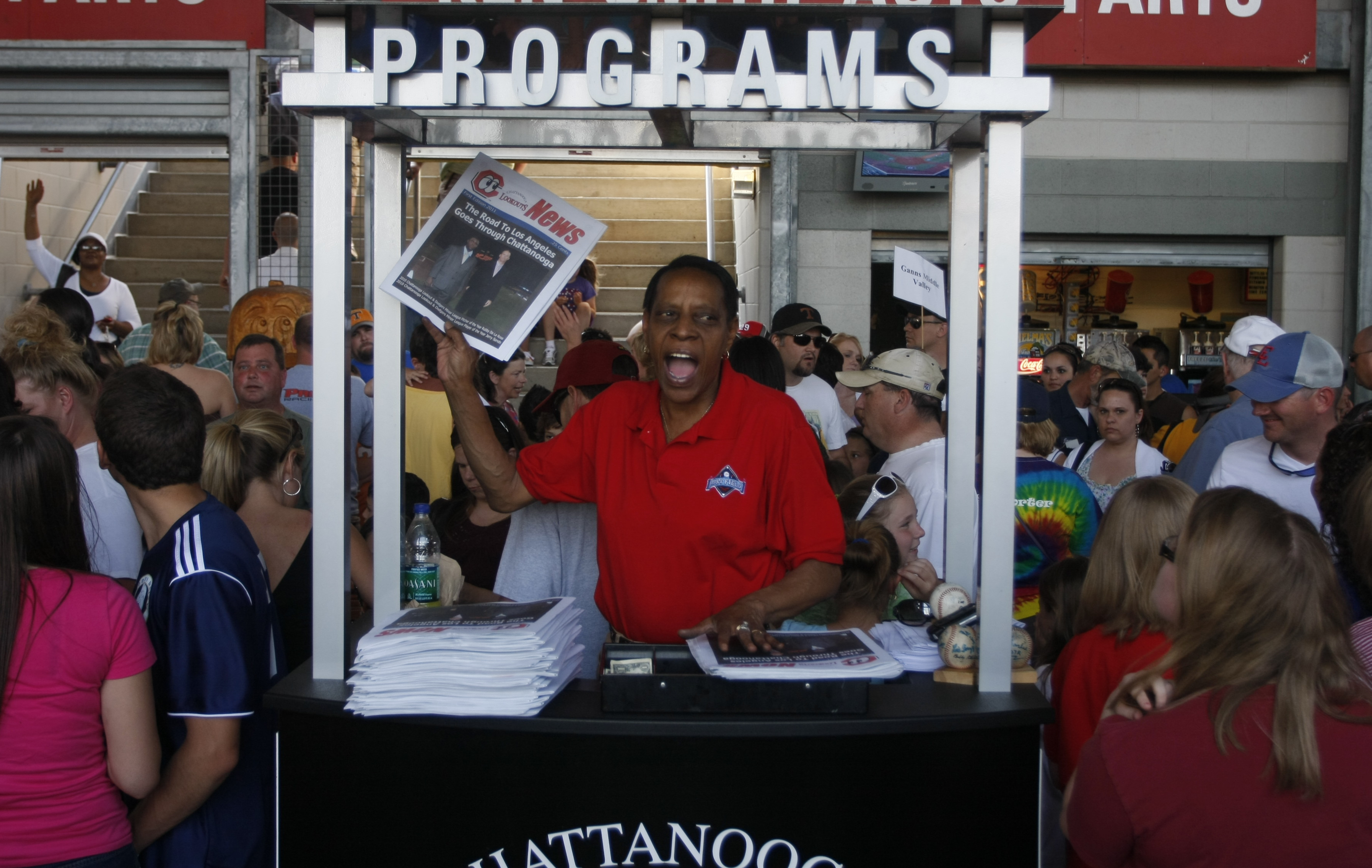 The most beloved member of the Chattanooga Lookouts is not a player. It’s Wanda the Program Lady.