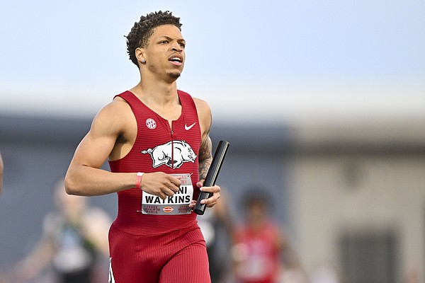 Jelani Watkins' wins, multiple collegiate leads highlight pair of California meets for Arkansas track and field
