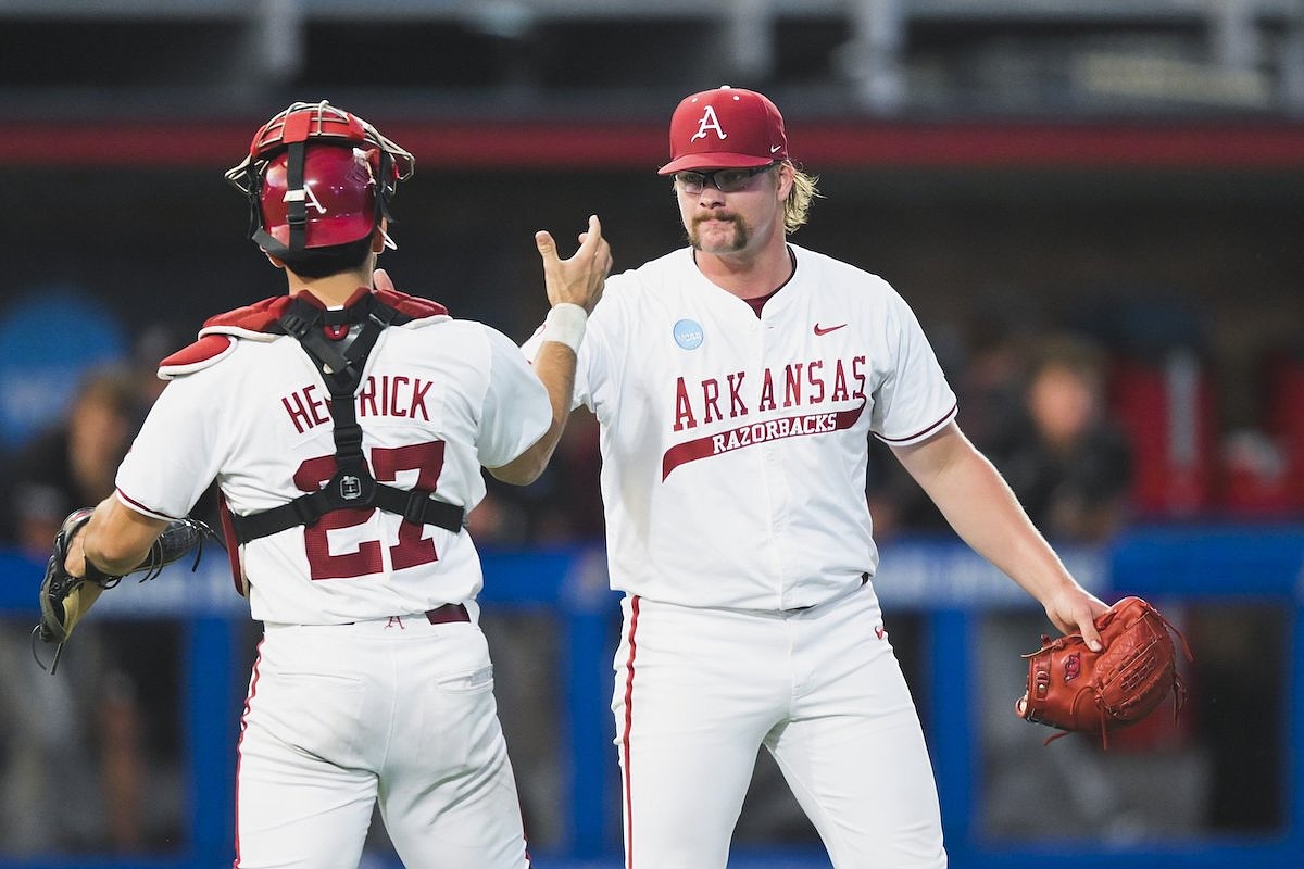 Arkansas baseball comes back to beat Missouri State on opening night of NCAA Lawrence Regional
