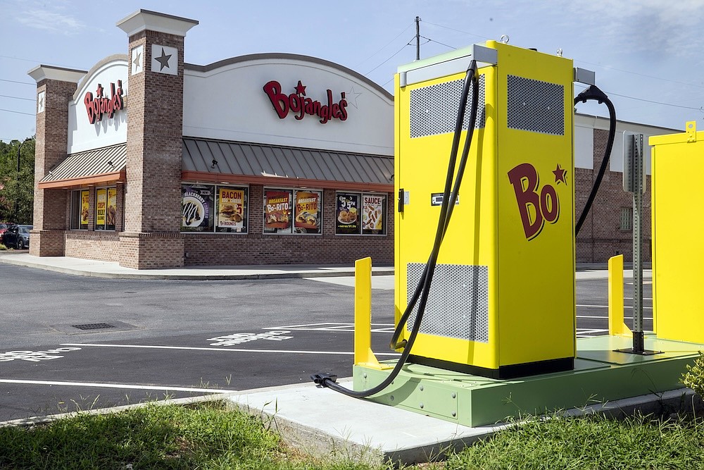 How about an EV charge with that fried chicken?