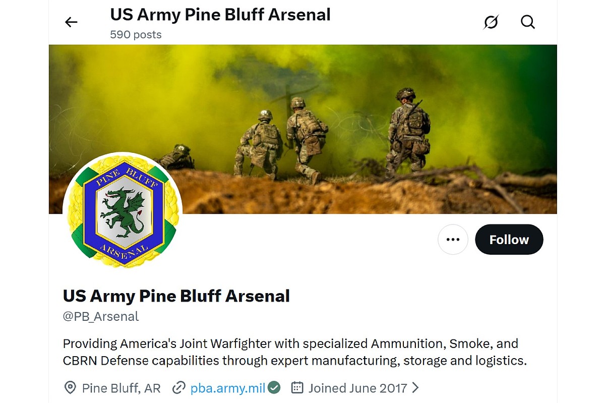 Pine Bluff Arsenal among Army posts closing social media accounts under new directive