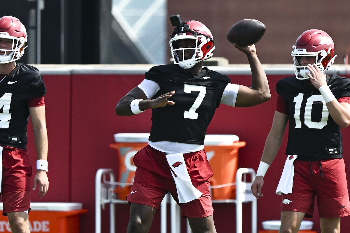 Arkansas football depth chart from Day 1 of preseason practice