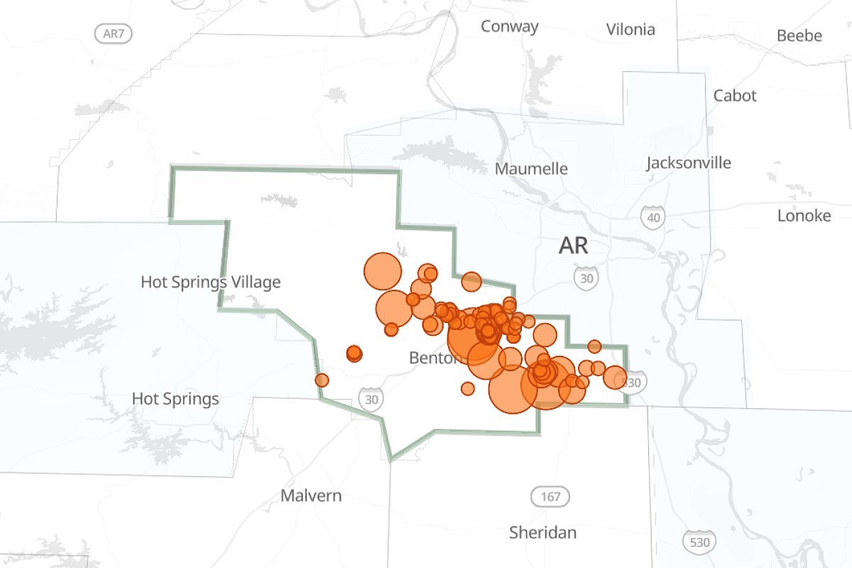 Thunderstorms move across state , knock out power for thousands of Arkansans | The Arkansas Democrat - Gazette