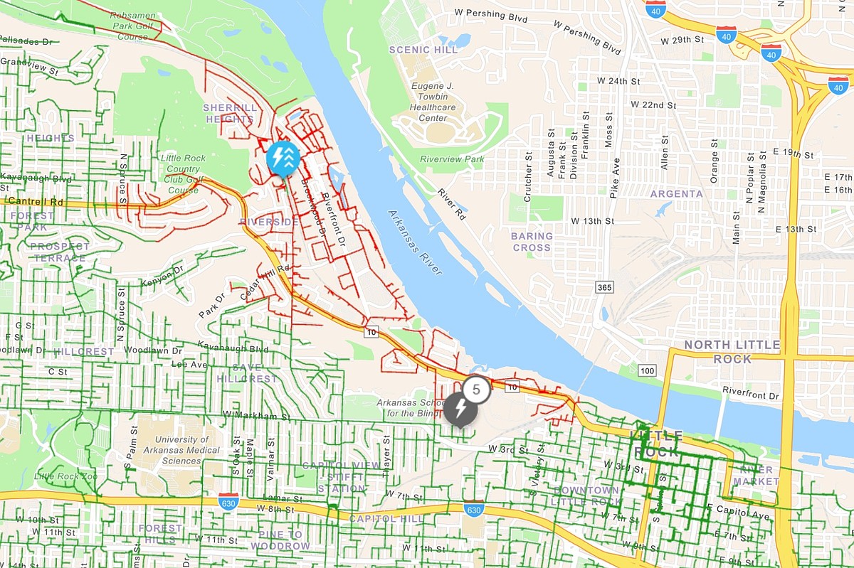 Outages leave almost 3,200 Little Rock customers without power | Arkansas Democrat Gazette