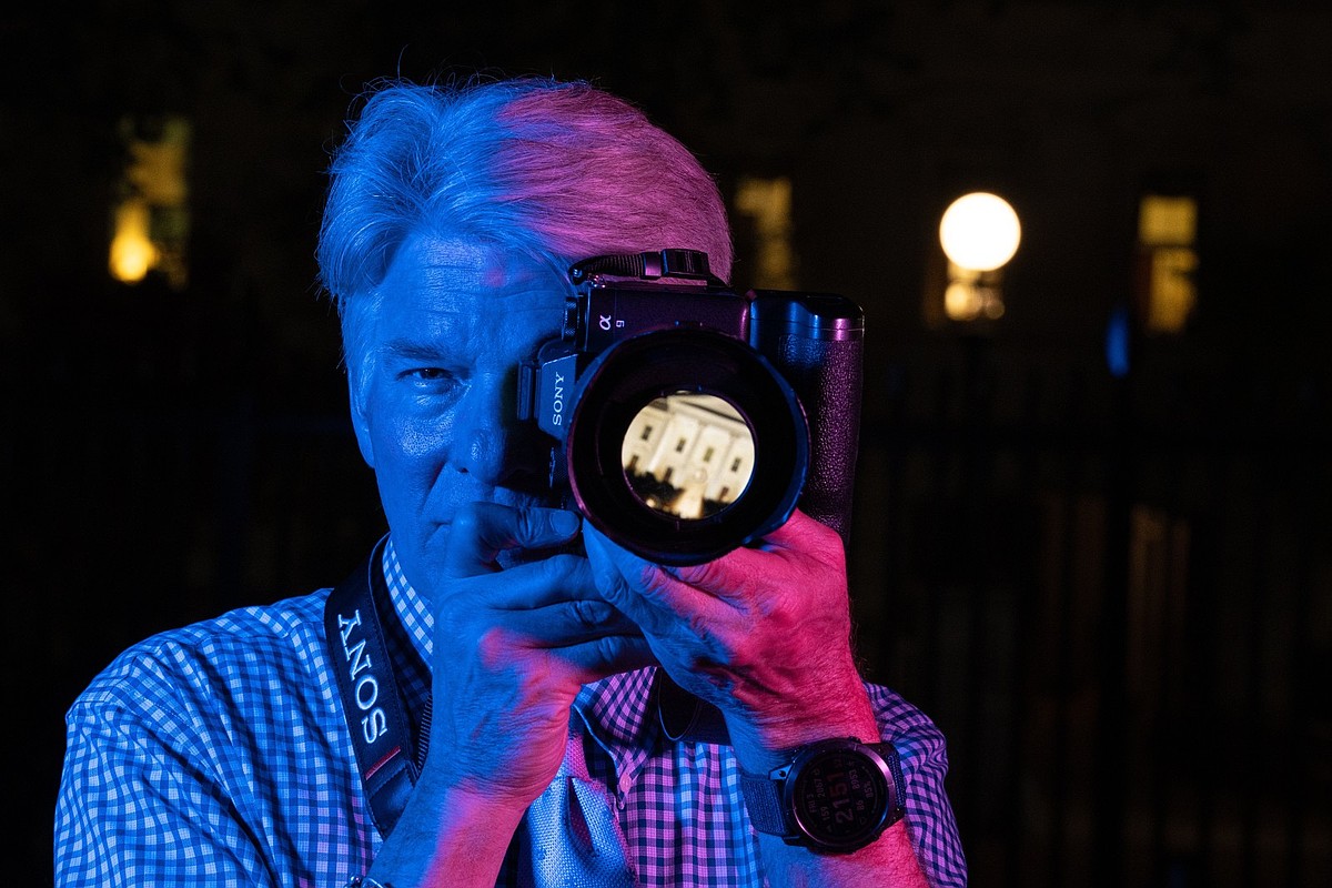 HIGH PROFILE: James Alexander Brandon, newly named chief White House photographer for The Associated Press, looks bac...