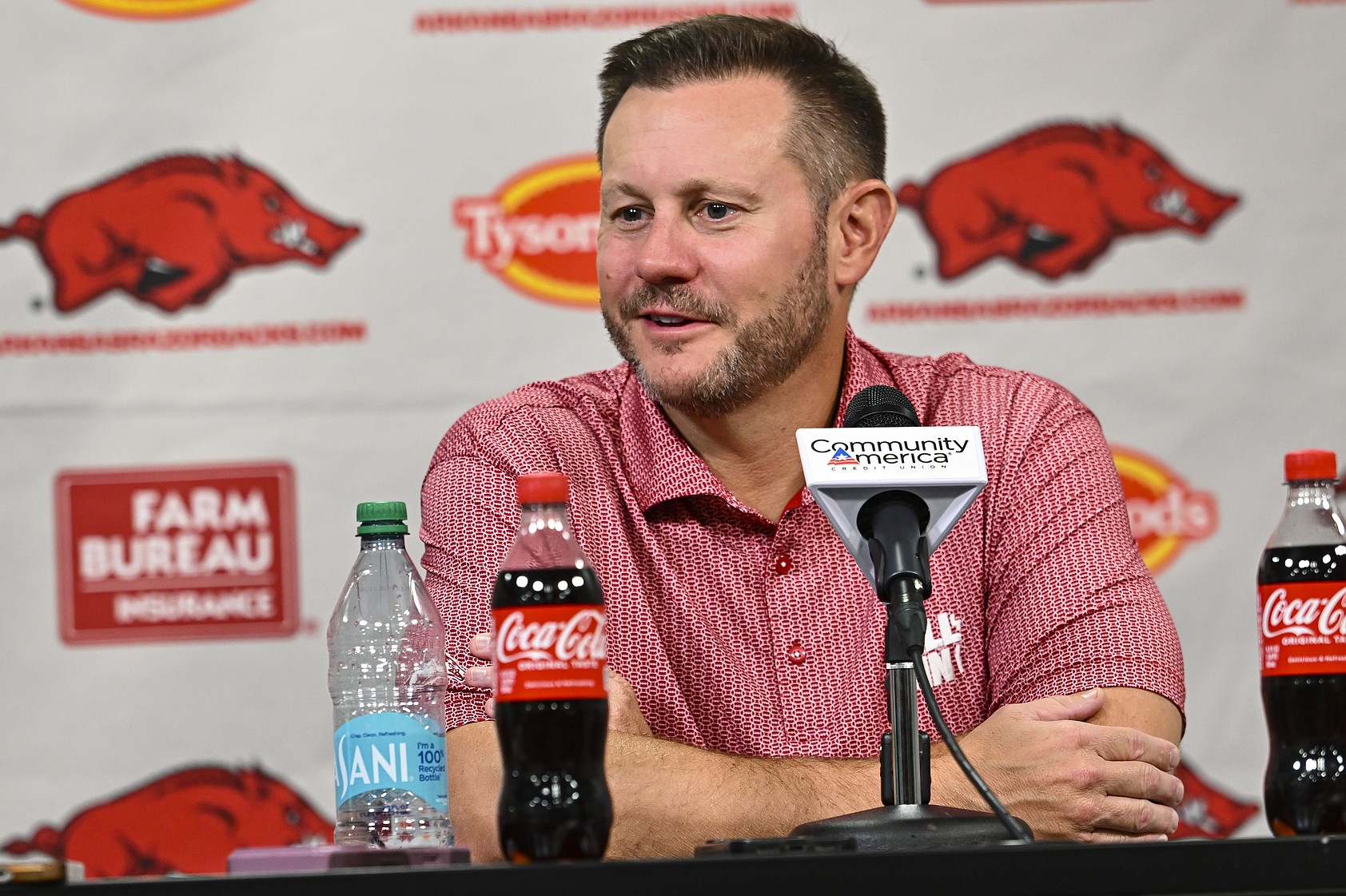 Ryan Silverfield press conference: Arkansas football coach looks back ...