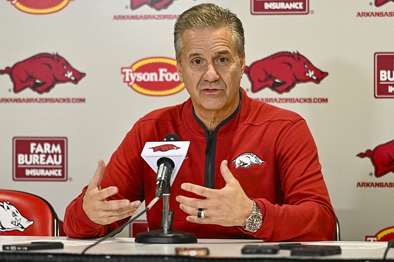 John Calipari press conference: Arkansas basketball coach, players ...