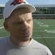 Reporters talk to Offensive Coordinator Paul Petrino after practice 