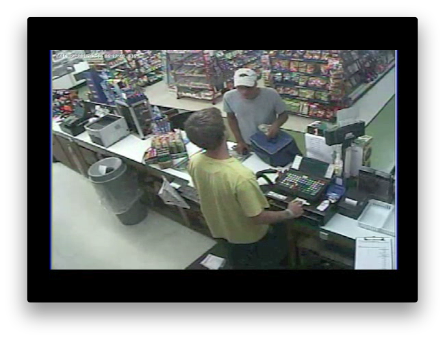Fayetteville police responded to a silent panic alarm after a man robbed an E-Z Mart on Martin Luther King Jr. Blvd. The suspect placed a small gun on the counter. Moments later the clerk hits the silent alarm and then hands the money from the register to the man. The clerk then sounded the alarm again.