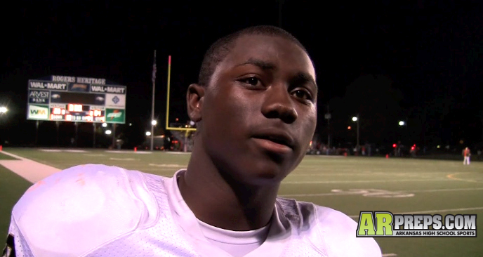 ARPreps caught up with Bentonville sophomore running back Tearris Wallace following his 283-yard, 6-touchdown performance against Rogers Heritage Friday night. 