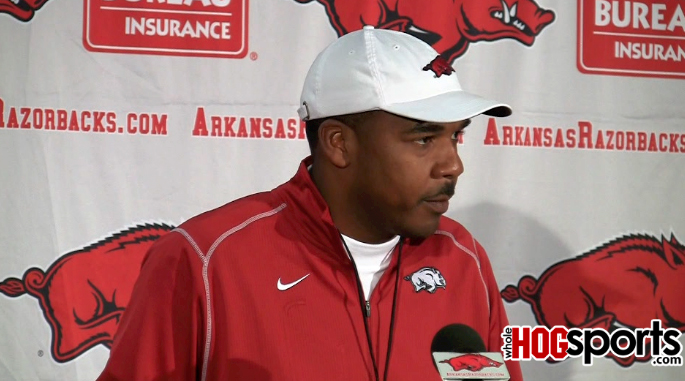 Arkansas offensive coordinator Garrick McGee previews the No. 12 Razorbacks' upcoming game at No. 7 Auburn. 