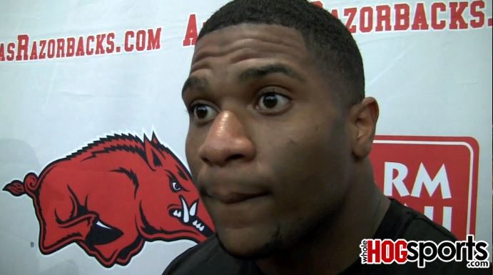 Arkansas running back Knile Davis recaps his 176-yard, 3-touchdown performance in the Razorbacks' 38-24 win over Ole Miss. 