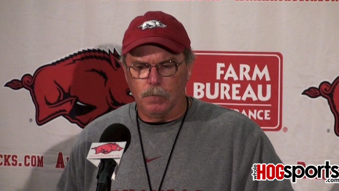 Arkansas defensive coordinator Willy Robinson previews the Razorbacks' upcoming game at Mississippi State. 