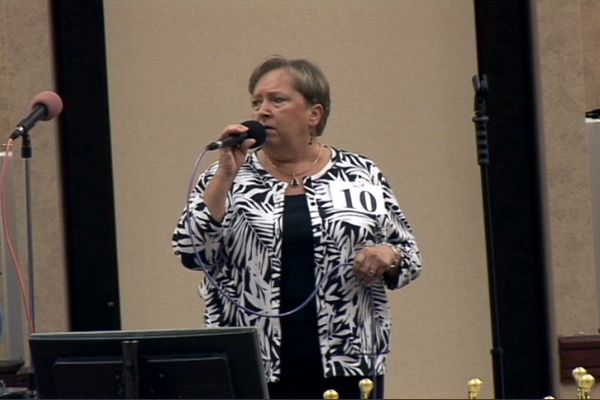 Singers from senior centers in Faulkner, Lonoke, Monroe, Pulaski and Saline counties compete to become the first CareLink Senior Idols Friday, November 19, at the Patrick Henry Hays Senior Citizens Center in North Little Rock.	