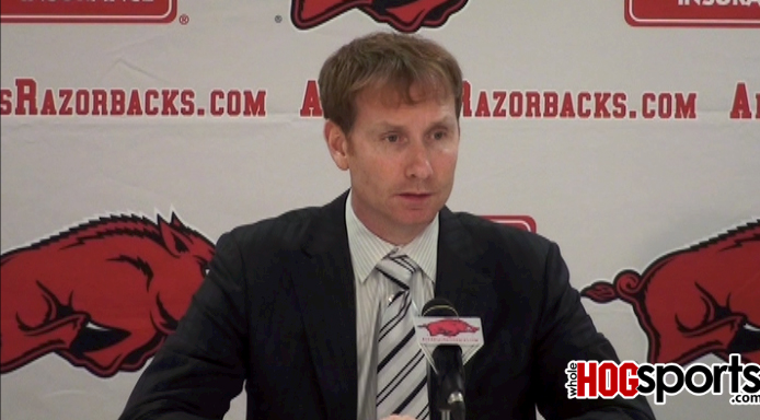 Arkansas coach John Pelphrey previews his team's upcoming game against No. 25 Texas A&M in Dallas. 