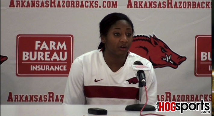 Arkansas guards Lyndsay Harris and C'eira Ricketts recap the No. 25 Razorbacks' 78-67 win over No. 10 Kentucky on Thursday at Bud Walton Arena. 