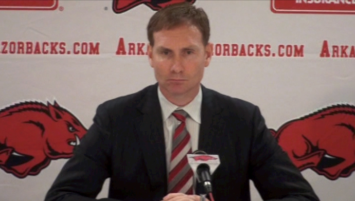 Arkansas coach John Pelphrey previews the Razorbacks' last regular season game on Wednesday at Bud Walton Arena.