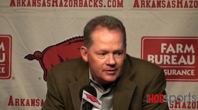 Arkansas coach Bobby Petrino recaps the Razorbacks' spring practices. 