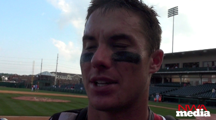 Arkansas catcher James McCann recaps the Razorbacks' 5-3 win over Ole Miss Saturday to give the school its first SEC West championship since 2007. 