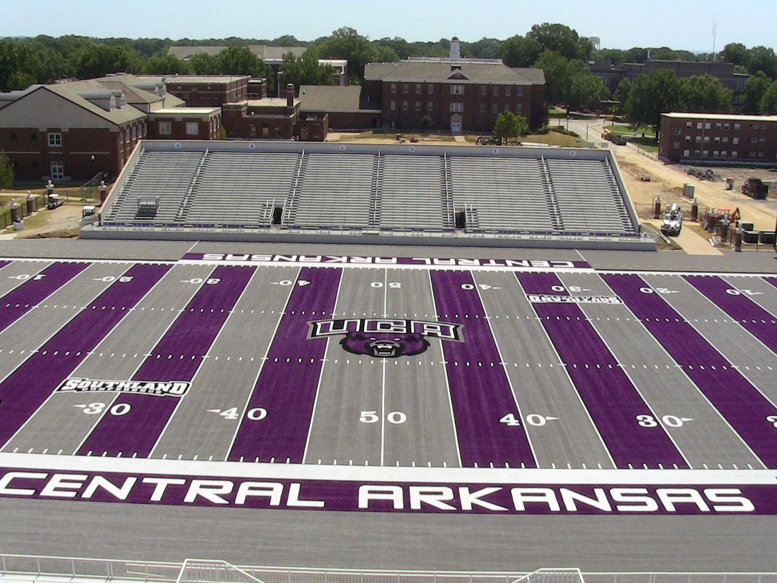 Now that two weeks have passed since Central Arkansas football had their new, gray, purple and black turf installed, players, employees and students gave their opinions and ideas on it Thursday afternoon.