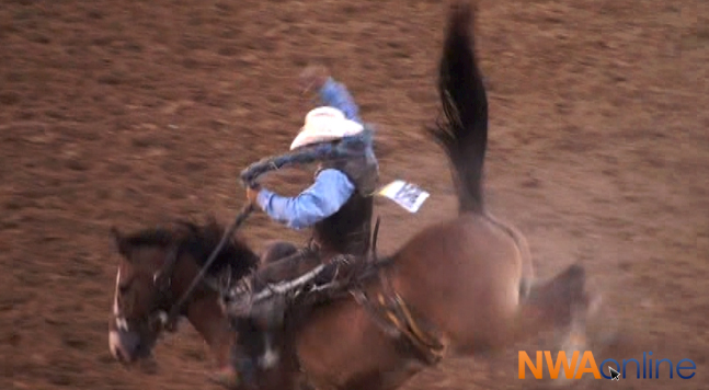 Highlights from the first day of the Rodeo of the Ozarks at Parsons Stadium in Springdale. 